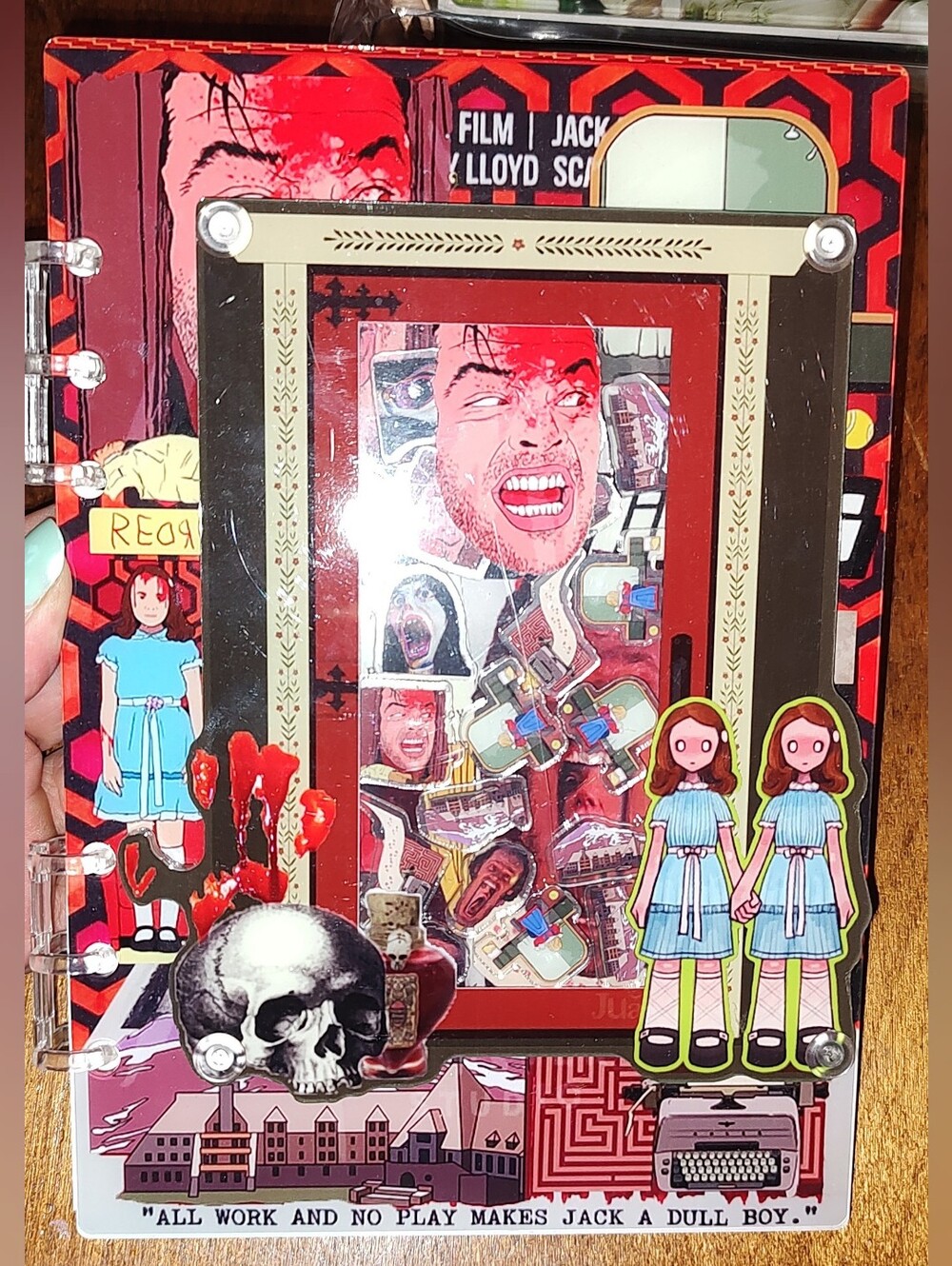 New! The Shining Classic Horror Movie Acrylic Shaker Notebook With Paper